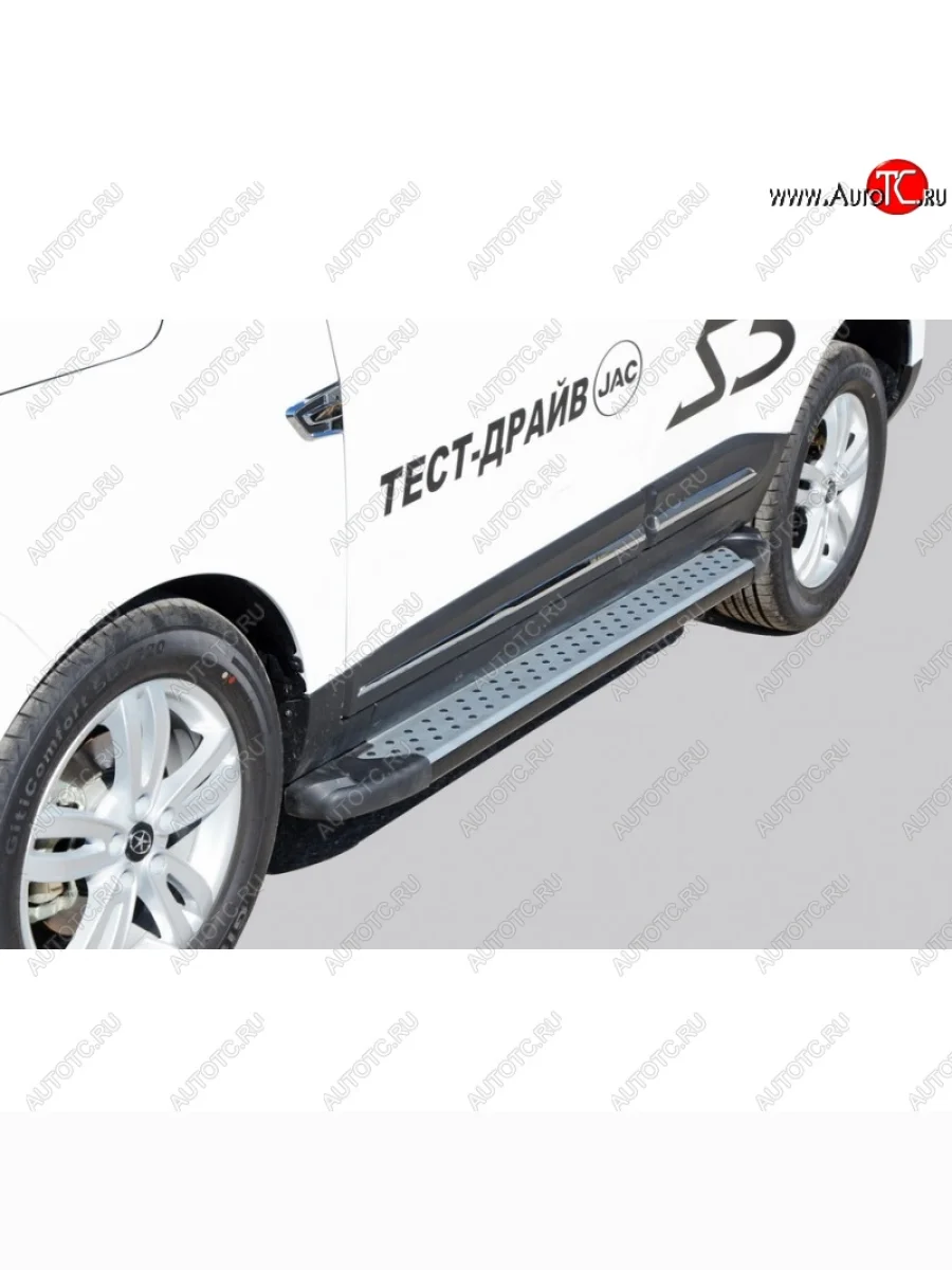 Порожки для ног Бумер (алюминий) JAC S5 дорестайлинг (2013-2019)  в Керчи Республика Крым