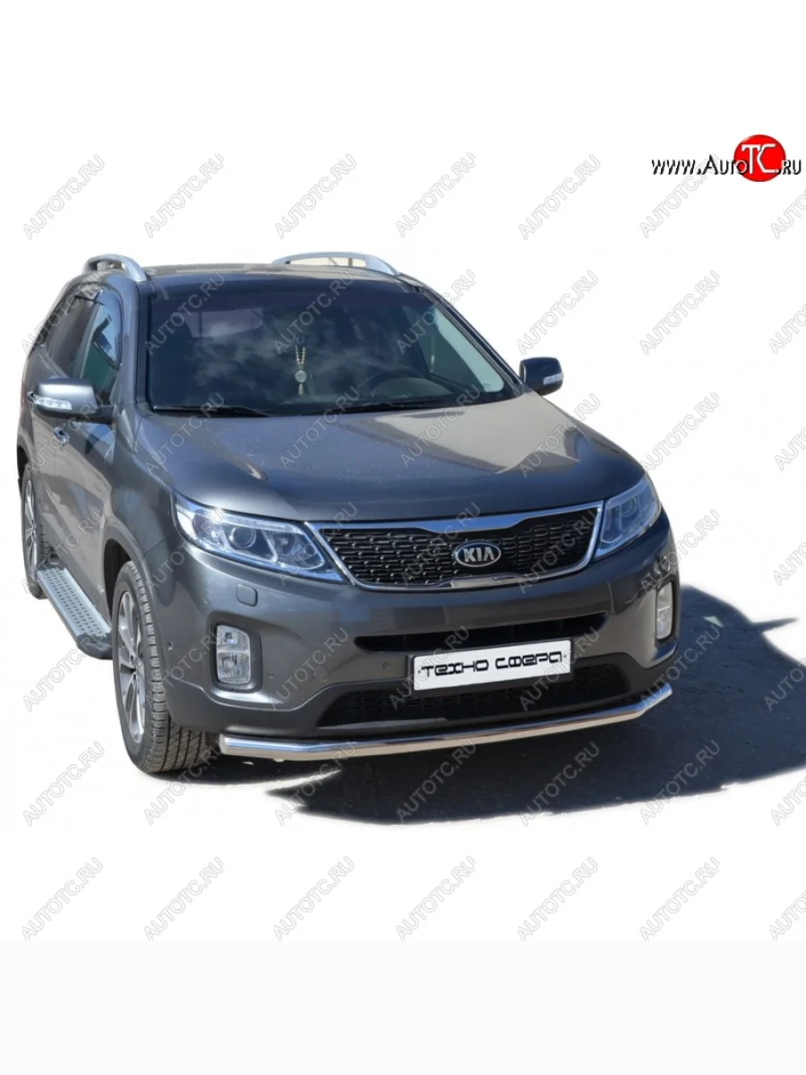 Порожки для ног Бумер (алюминий)  KIA Sorento (2012-2015) XM  в Самаре Самарской области