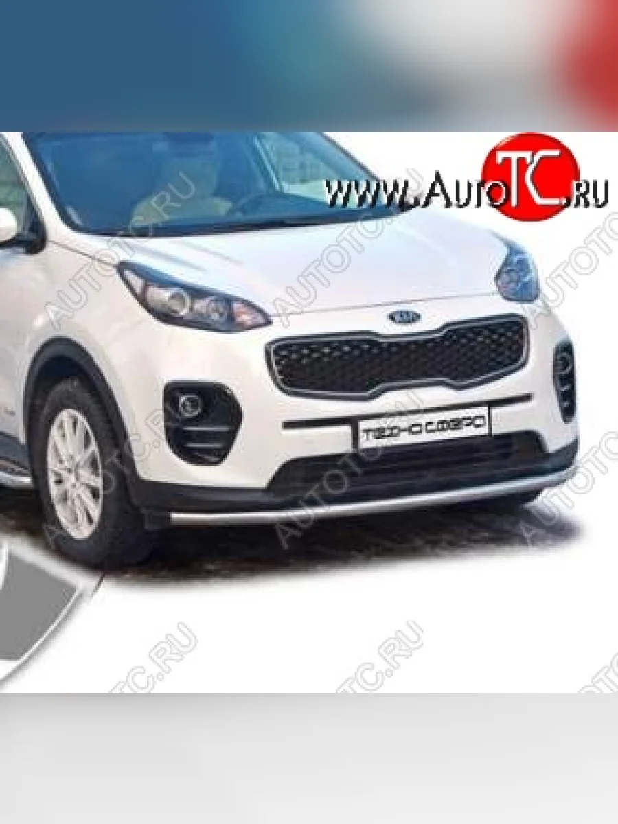 Защита переднего бампера ТехноСфера (Техно Сфера) (нержавейка, d51 mm)  KIA Sportage (2016-2018) 4 QL  В Кинешме Ивановской области