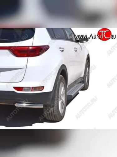 Порожки для ног Бумер (алюминий) KIA Sportage  4 QL (2016-2018) дорестайлинг