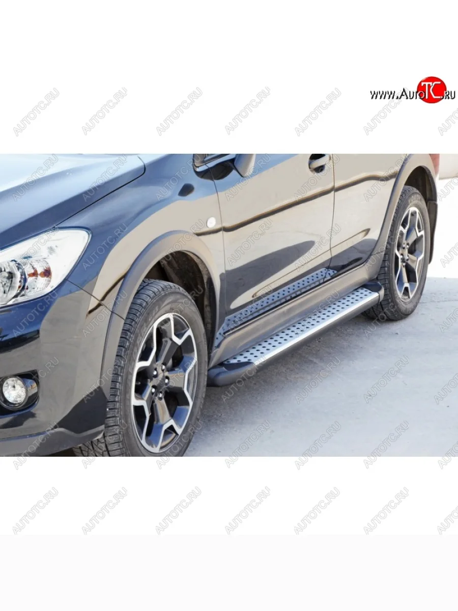 Порожки для ног Бумер (алюминий)  Subaru XV (2012-2017) GP/G33  в Самаре Самарской области
