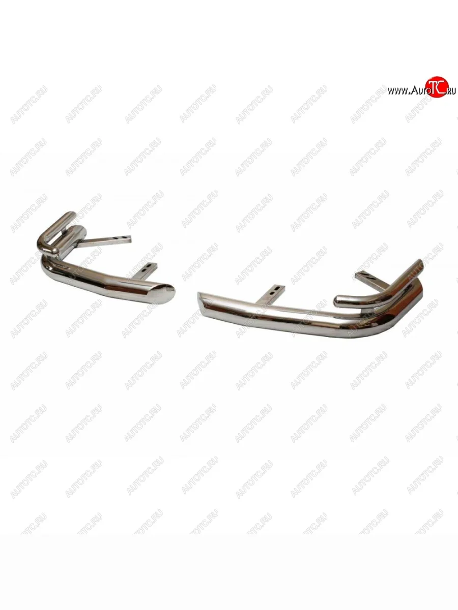 Защита заднего бампера ТехноСфера (Техно Сфера) (нержавейка, уголки двойные, 63.5 mm) Toyota Land Cruiser 10 100 дорестайлинг (1998-2002)  в Самаре Самарской области