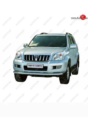 Защита переднего бампера ТехноСфера (Техно Сфера) (Сталь с покрытием, d63.5 mm) Toyota Land Cruiser Prado  J120 (2002-2009)
