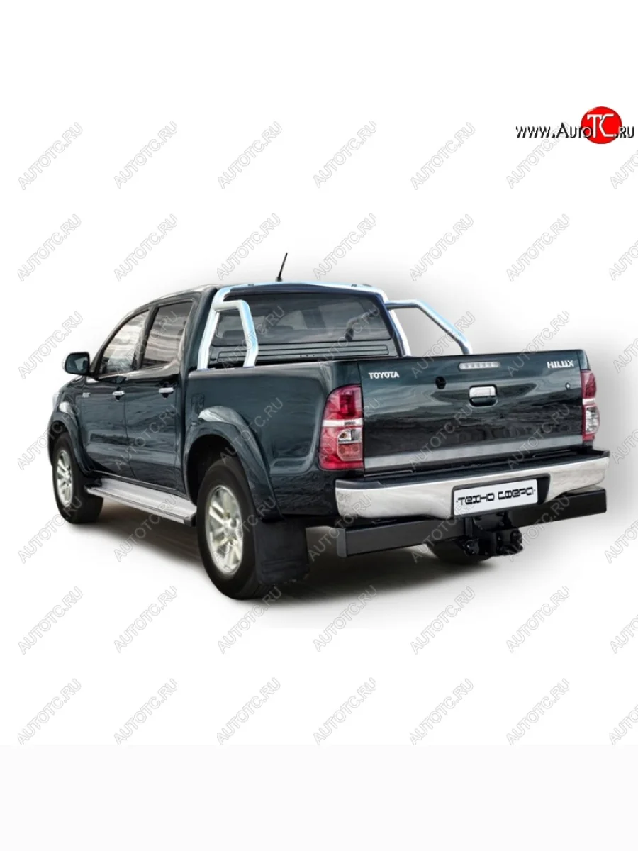 Защитная дуга багажника ТехноСфера (Техно Сфера) (нержавейка, d63.5 mm) Toyota Hilux AN20,AN30  2-ой рестайлинг (2011-2016)  в Самаре Самарской области