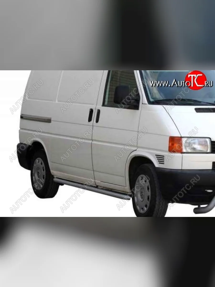 Защита порогов ТехноСфера (Техно Сфера) (нержавейка, 51 mm) Volkswagen Caravelle T4 рестайлинг (1995-2003)  в Керчи Республика Крым
