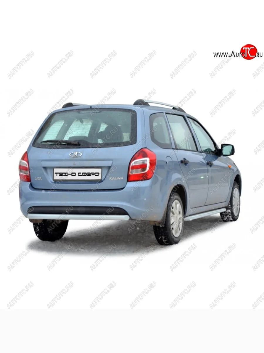 Защита заднего бампера ТехноСфера (Техно Сфера) (нержавейка, d51 mm)  Лада ВАЗ Калина (2014-2018) 2194  В Кинешме Ивановской области