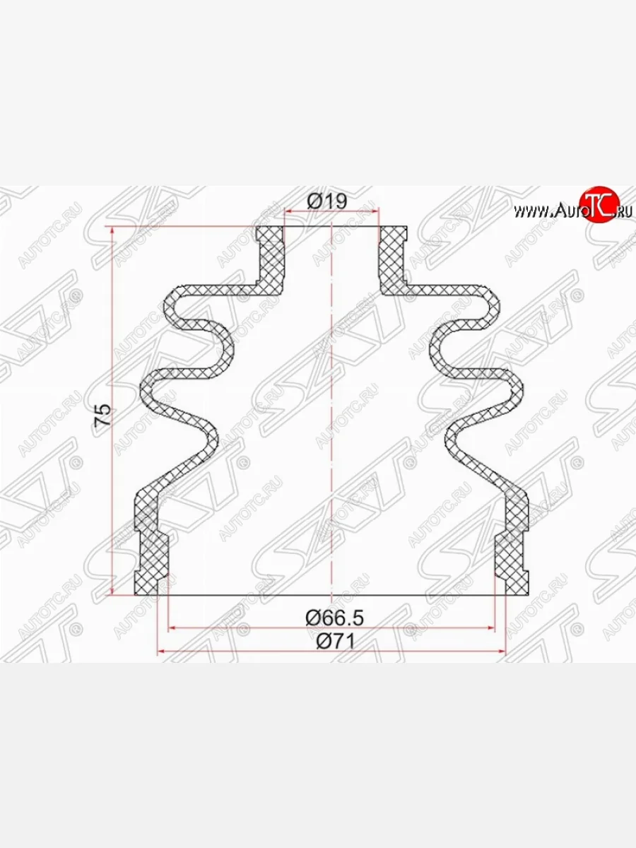 Пыльник ШРУСа (наружный) SAT Suzuki Swift ZC дорестайлинг, хэтчбэк 5 дв. (2003-2008)  в Перми Пермском крае