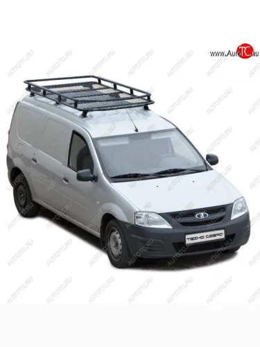 Багажник экспедиционный Трофи (с сеткой) (Установка без рейлингов) Лада ВАЗ Ларгус (2012-2025) дорестайлинг R90, рестайлинг R90