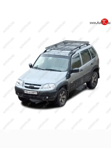 Багажник экспедиционный Трофи (с сеткой без поперечин) Chevrolet Niva  2123 (2009-2020), Лада ВАЗ 2123 (Нива Шевроле) (2002-2021), Лада ВАЗ Нива Трэвел (2021-2025)