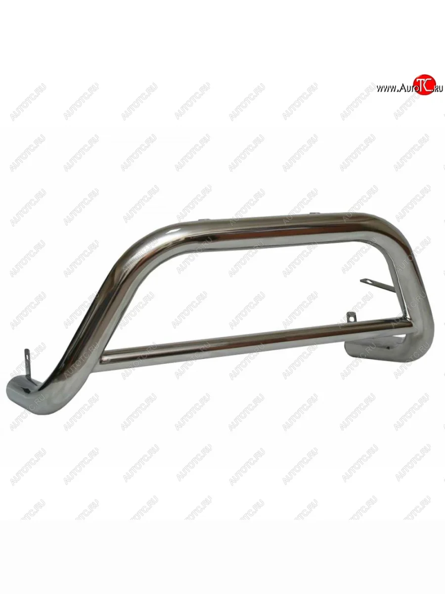 Защита переднего бампера ТехноСфера (Техно Сфера) (низкая. нержавейка, d63.5 mm) Chevrolet Niva 2123 дорестайлинг (2002-2008)  в Керчи Республика Крым