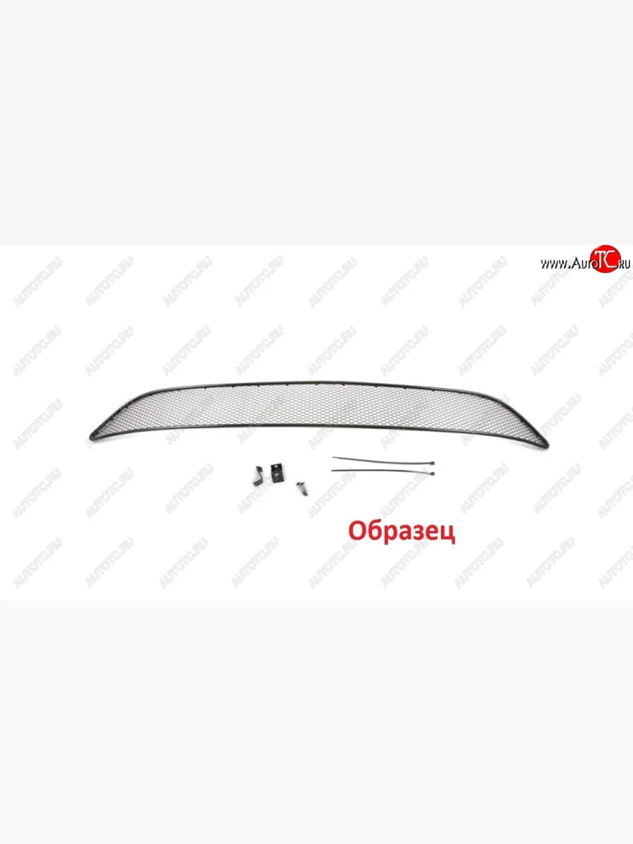 Сетка на бампер Arbori (черная. 15 mm) Hyundai Solaris HCR седан дорестайлинг (2017-2020)  в Керчи Республика Крым