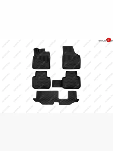 Комплект ковриков в салон Element (5 шт, полиуретан) Volkswagen Teramont  CA1 (2016-2020) дорестайлинг