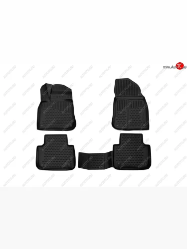 Комплект ковриков в салон Element (4 шт, полиуретан) Volkswagen Touareg  3 CR (2018-2022) дорестайлинг