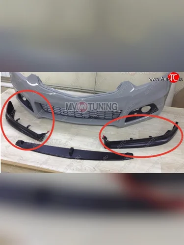 Клыки для переднего бампера Modulo Honda Accord  8 CU (2008-2011) седан дорестайлинг