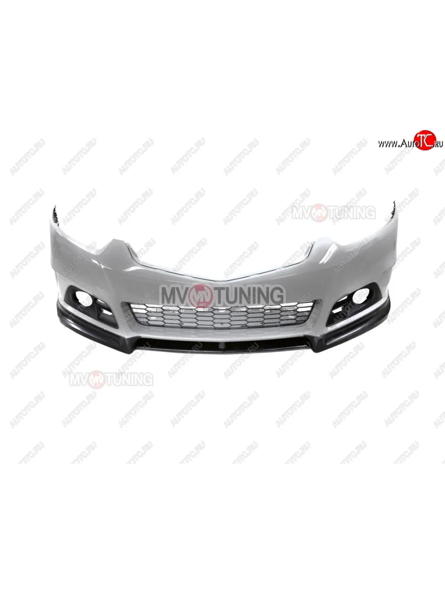 Накладка на передний бампер Modulo Honda Accord 8 CU седан дорестайлинг (2008-2011) (Неокрашенная)  в Керчи Республика Крым