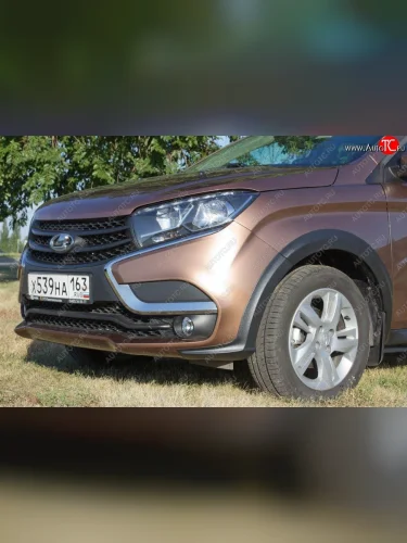 Комплект накладок на арки с порогами Cross АртФорм Лада ВАЗ XRAY (2016-2022)