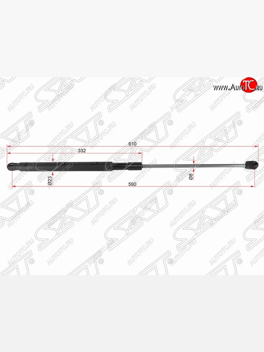Левый упор капота SAT Mercedes-Benz GL class X164 рестайлинг (2009-2012)  в Керчи Республика Крым