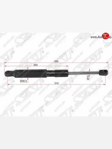 Упор капота SAT Mercedes-Benz CL class  W216 - S class  5 W221
