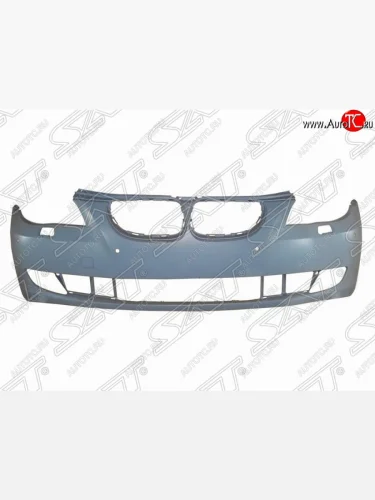 Передний бампер SAT (под омыватели и сонары, пр-во Тайвань) BMW 5 серия E60 седан дорестайлинг (2003-2007)