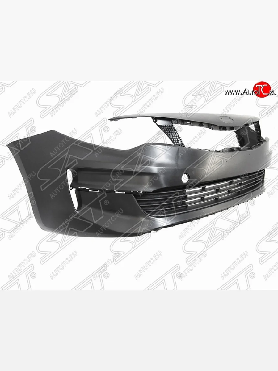 Передний бампер SAT (компл. Luxe, Comfort, Prestige с решеткой, пр-во Таиланд) KIA Optima 4 JF дорестайлинг седан (2016-2018) (Неокрашенный)  в Перми Пермском крае