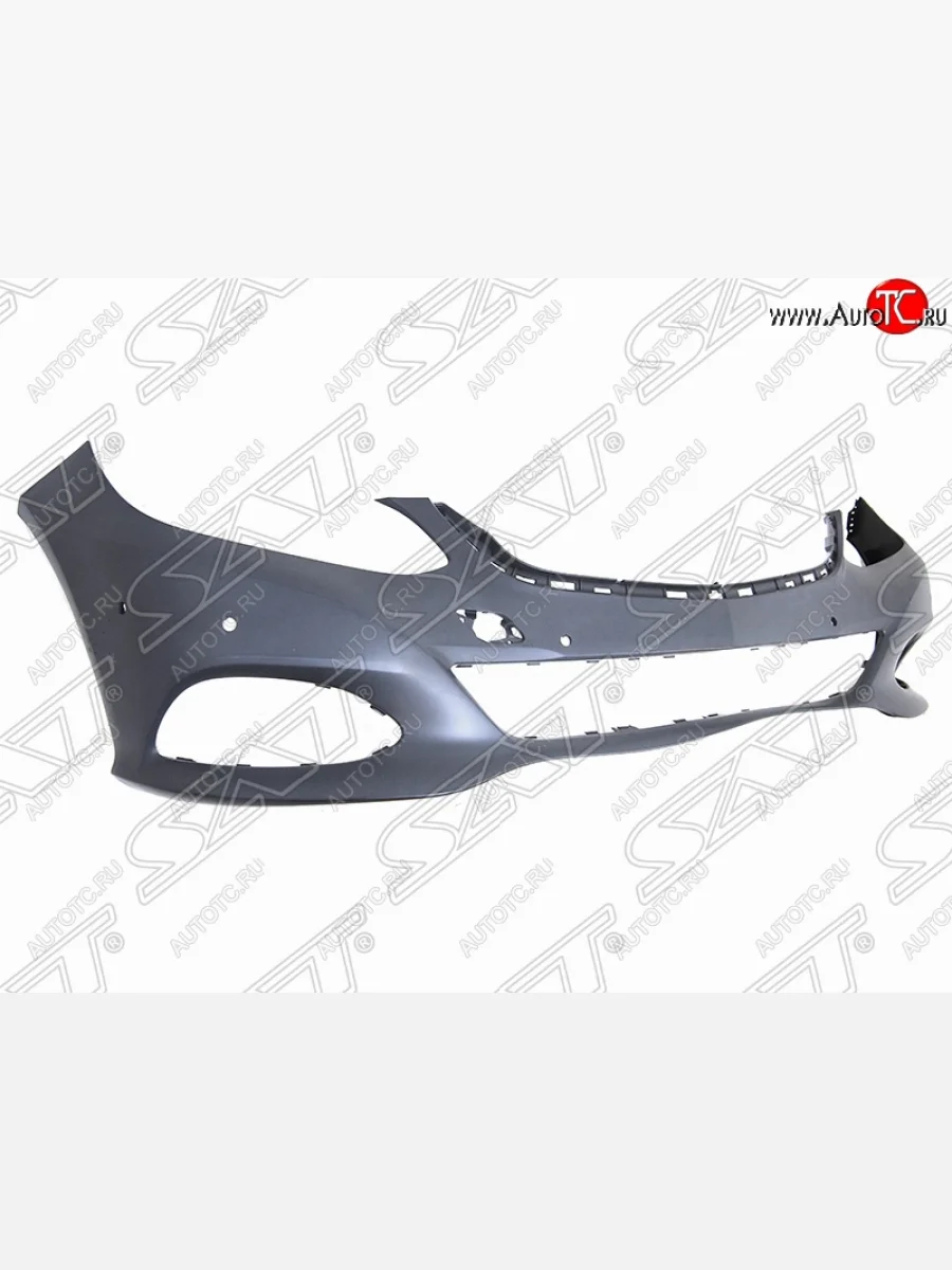 Передний бампер SAT (под сонары, ELEGANCE) Mercedes-Benz E-Class W212 рестайлинг седан (2013-2017) (Неокрашенный)  в Керчи Республика Крым