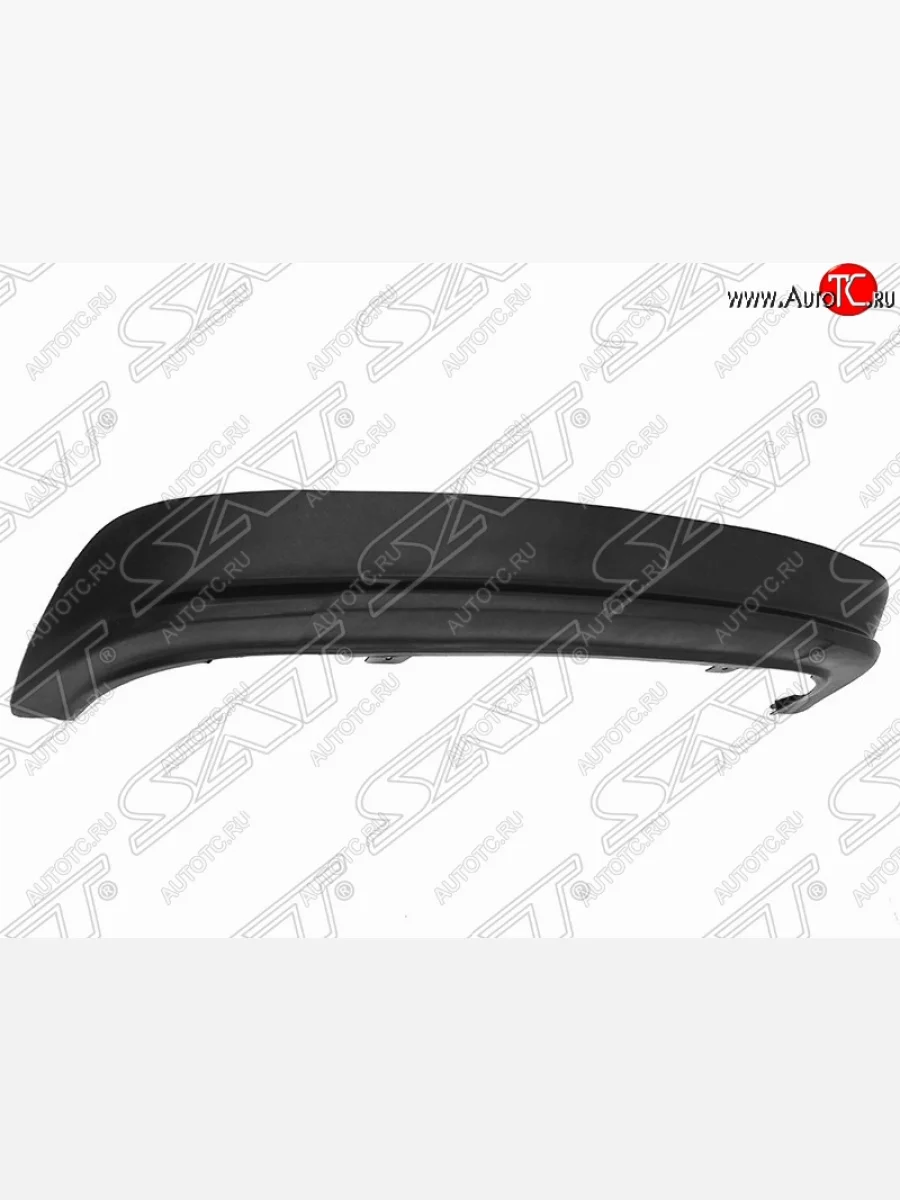 Накладка заднего бампера SAT (нижняя часть, RUSSIAN TYPE) KIA Rio 3 QB рестайлинг седан (2015-2017) (Неокрашенная)  в Самаре Самарской области