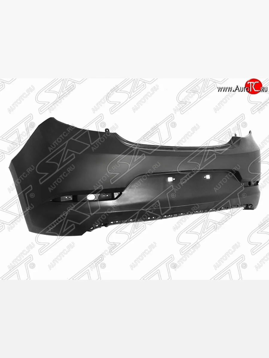 Бампер задний SAT Hyundai Solaris RBr хэтчбэк рестайлинг (2014-2017) (Неокрашенный)  в Самаре Самарской области