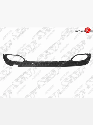 Задний бампер SAT (нижняя часть, пр-во Тайвань) Mercedes-Benz C-Class  W205 (2015-2018) дорестайлинг седан