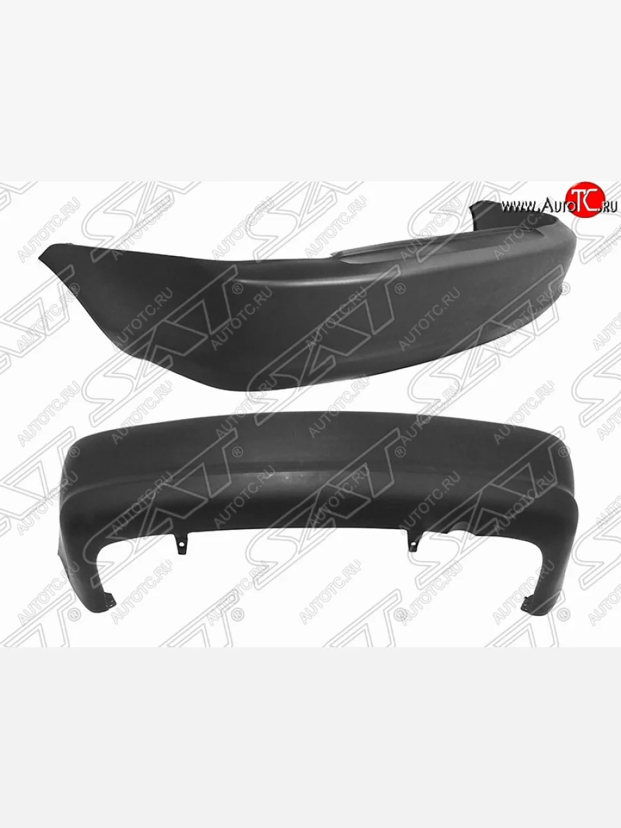 Бампер задний SAT (цельный) Toyota Echo XP10 седан дорестайлинг (1999-2002) (Неокрашенный)  в Самаре Самарской области