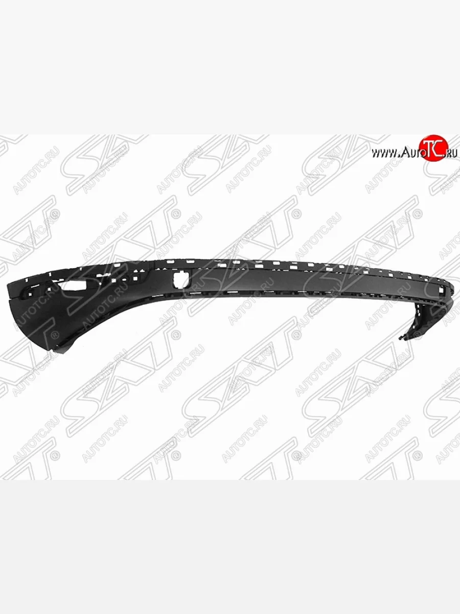 Бампер задний SAT (средняя часть) Volkswagen Touareg 2 NF рестайлинг (2014-2018) (Неокрашенный)  в Керчи Республика Крым