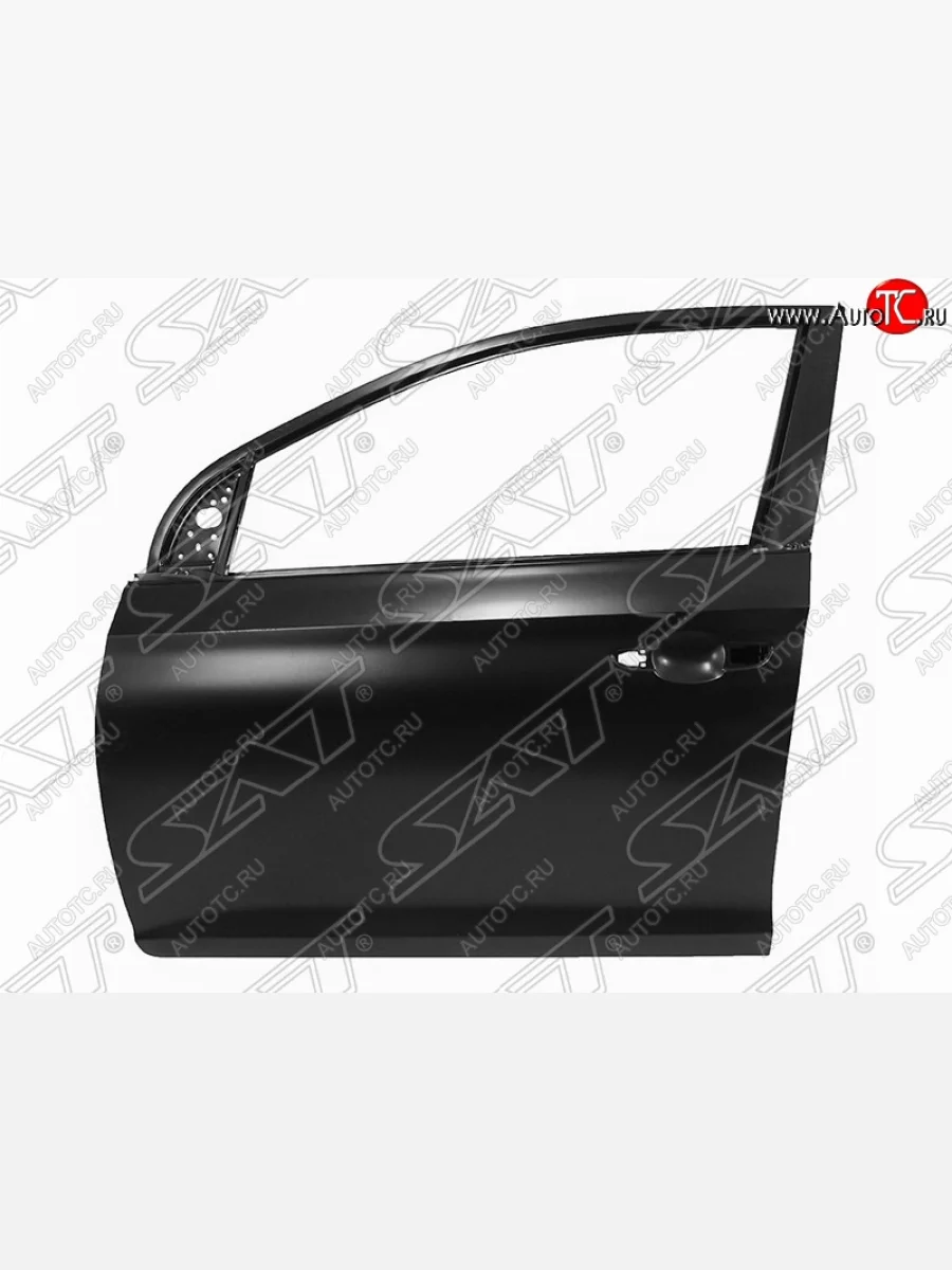 Левая дверь передняя SAT (RUSSIAN TYPE) Hyundai Solaris HCR седан дорестайлинг (2017-2020) (Неокрашенная)  в Керчи Республика Крым