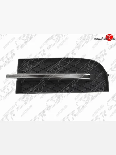 Правая Заглушка ПТФ в бампер SAT (хром) Chevrolet Aveo T250 седан рестайлинг (2006-2011)