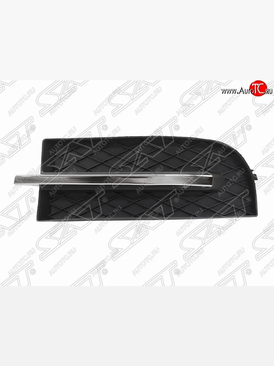 Правая Заглушка ПТФ в бампер SAT (хром) Chevrolet Aveo T250 седан рестайлинг (2006-2011)  в Керчи Республика Крым