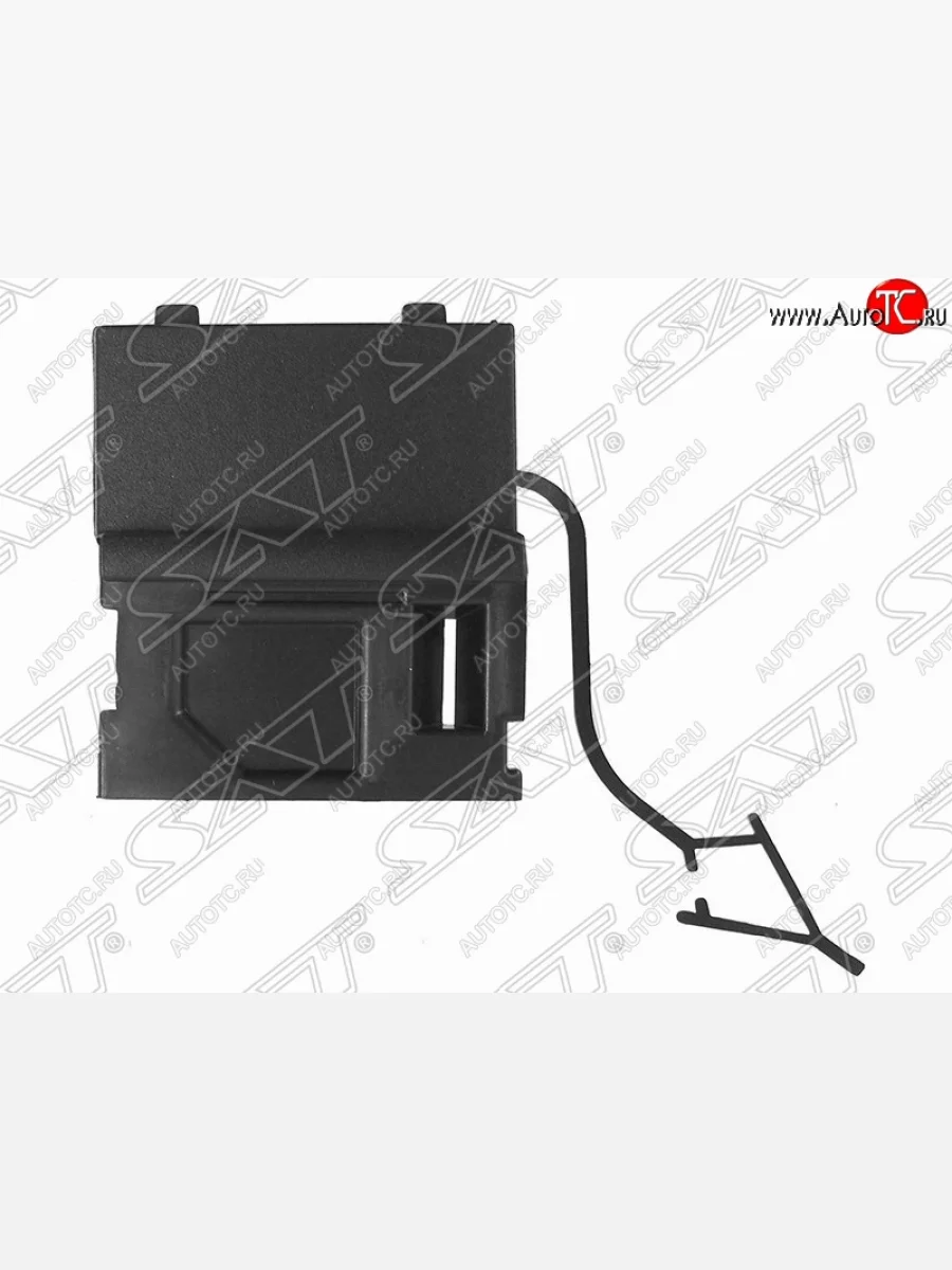 Правая заглушка буксировочной проушины в передний бампер SAT Volkswagen Touareg 2 NF рестайлинг (2014-2018) (Неокрашенная)  в Самаре Самарской области