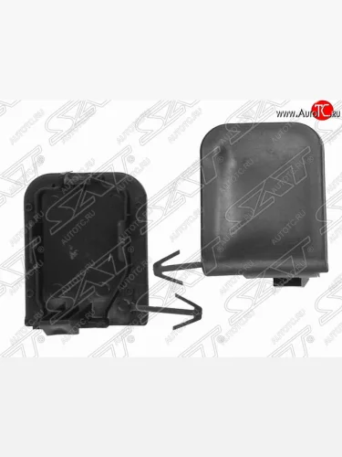 Заглушка буксировочной проушины в передний бампер (левый руль) SAT Nissan Tiida  1 C11 (2004-2014) хэтчбэк дорестайлинг, Япония, седан рестайлинг, хэтчбек рестайлинг