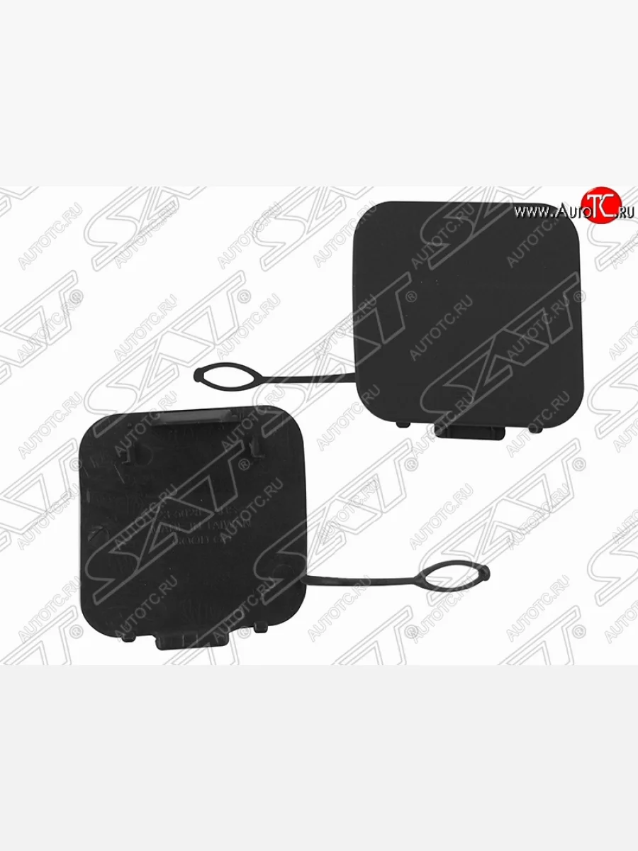 Заглушка в задний бампер SAT (под крюк)  Mercedes-Benz C-Class (2011-2015) W204 (Неокрашенная)  в Самаре Самарской области