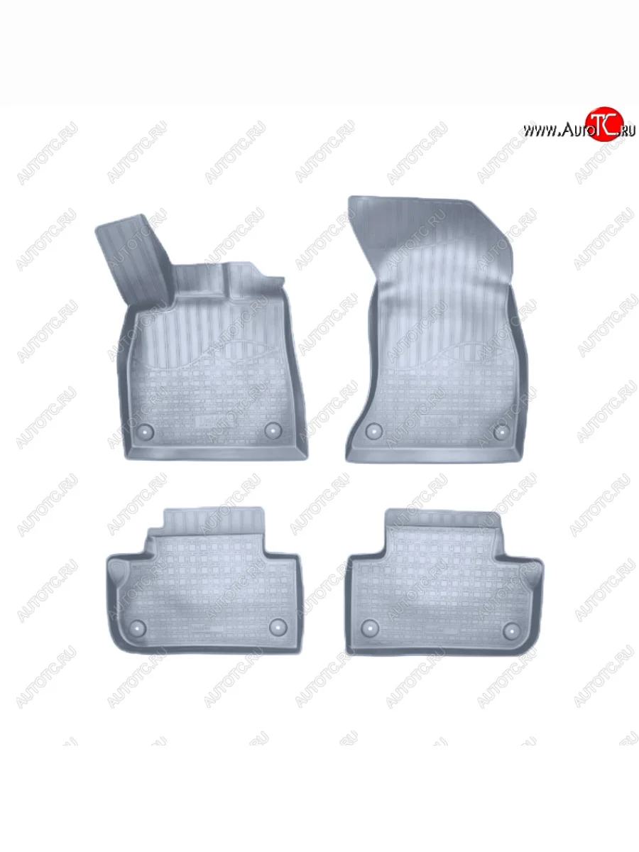 Коврики салонные Noplast Audi Q5 FY дорестайлинг (2017-2020) (Серый)  с доставкой в г. Пермь