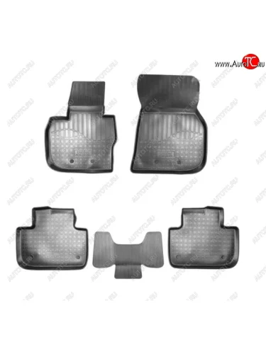 Коврики салонные Noplast (Серый) BMW X3 G01 дорестайлинг (2017-2021)