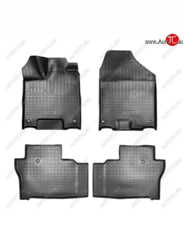 Коврики салонные Noplast (Бежевый) Honda Pilot YF6 рестайлинг (2018-2021)