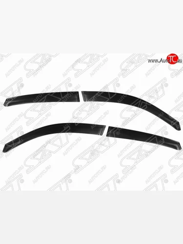 Дефлектора окон SAT (комплект) INFINITI FX45 S50 рестайлинг (2005-2009)