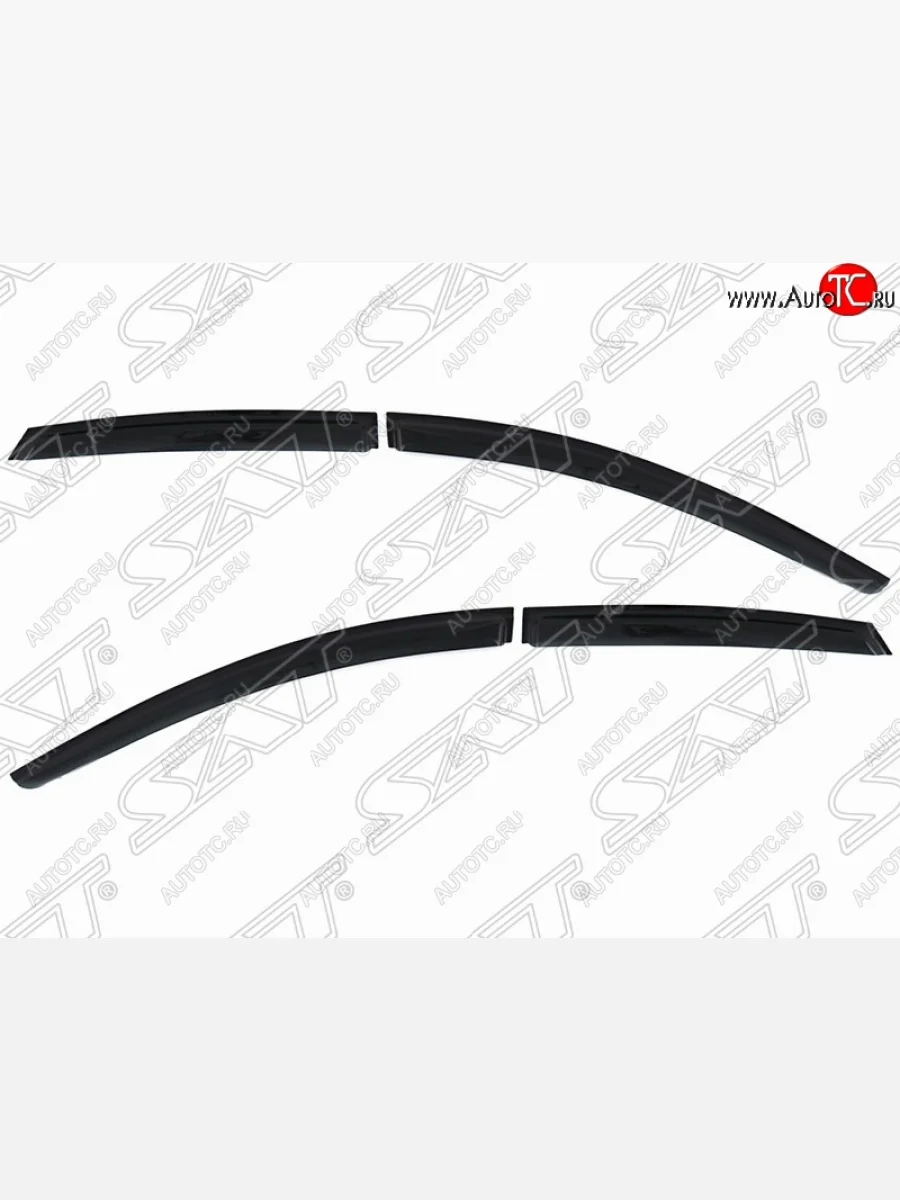 Дефлектора окон SAT (комплект) Ford Focus 3 хэтчбэк дорестайлинг (2010-2015)  в Самаре Самарской области