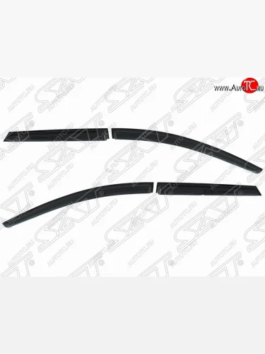 Дефлектора окон SAT (комплект) Ford Focus  3 (2010-2019) универсал дорестайлинг, универсал рестайлинг