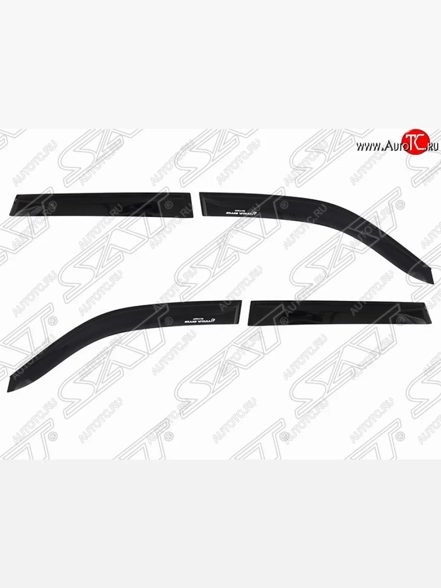 Дефлектора окон SAT (с надписью , комплект) Suzuki Grand Vitara JT 5 дверей дорестайлинг (2005-2008)  в Воронеже Воронежской области