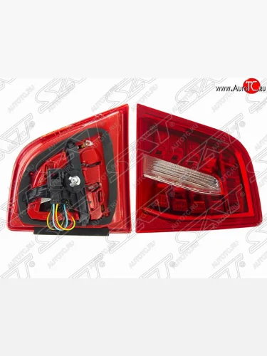 Левый фонарь в крышку багажника SAT Audi A6 C6 дорестайлинг, седан (2004-2008)