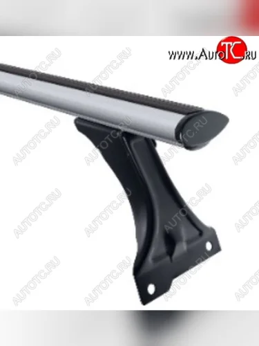 Багажник на крышу DELTA (аэродинамический профиль, штатные крепления, 1.3 м) (Рейка AERO COMPACT) Renault Logan ( 1,  2) - Sandero ( (BS),  (B8))