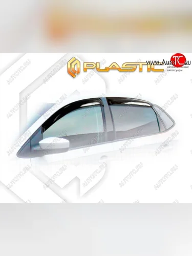 Дефлектора окон CA-Plastik (Classic полупрозрачный) Volkswagen Polo  Mk5 6R,6C,61 (2015-2020) седан рестайлинг