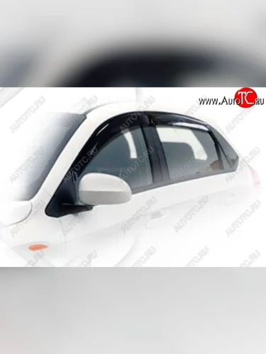 Дефлектора окон CA-Plastiс (Classic полупрозрачный) Chery Tiggo 2 (2017-2025)