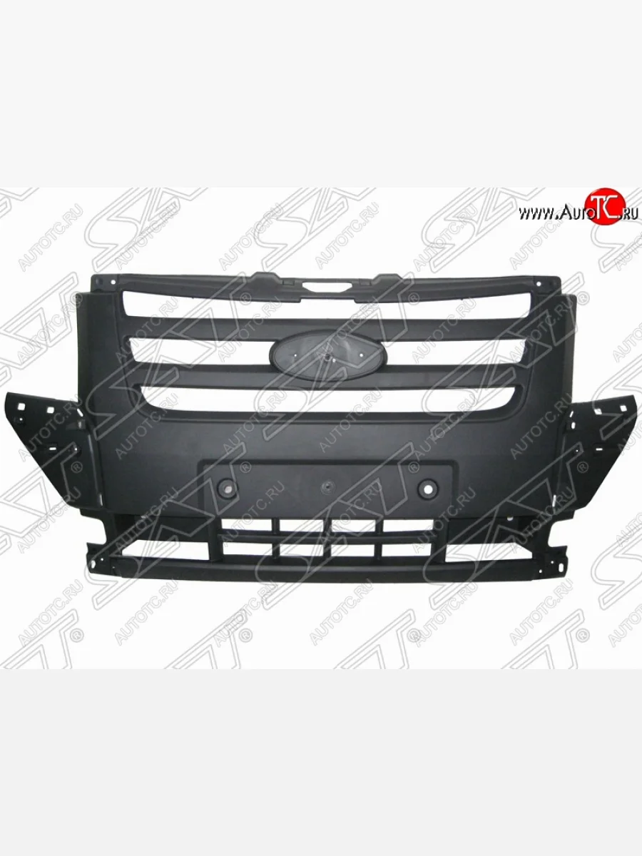 Передний бампер SAT Ford Transit цельнометаллический фургон (2006-2014) (Центральная часть, Неокрашенная)  в Перми Пермском крае