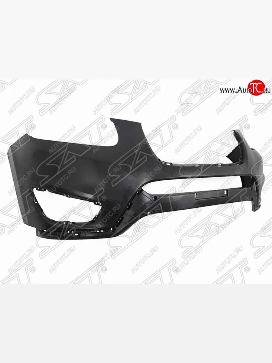 Передний бампер SAT (пр-во Тайвань) Hyundai Santa Fe CM рестайлинг (2009-2012) (Неокрашенный)  в Керчи Республика Крым