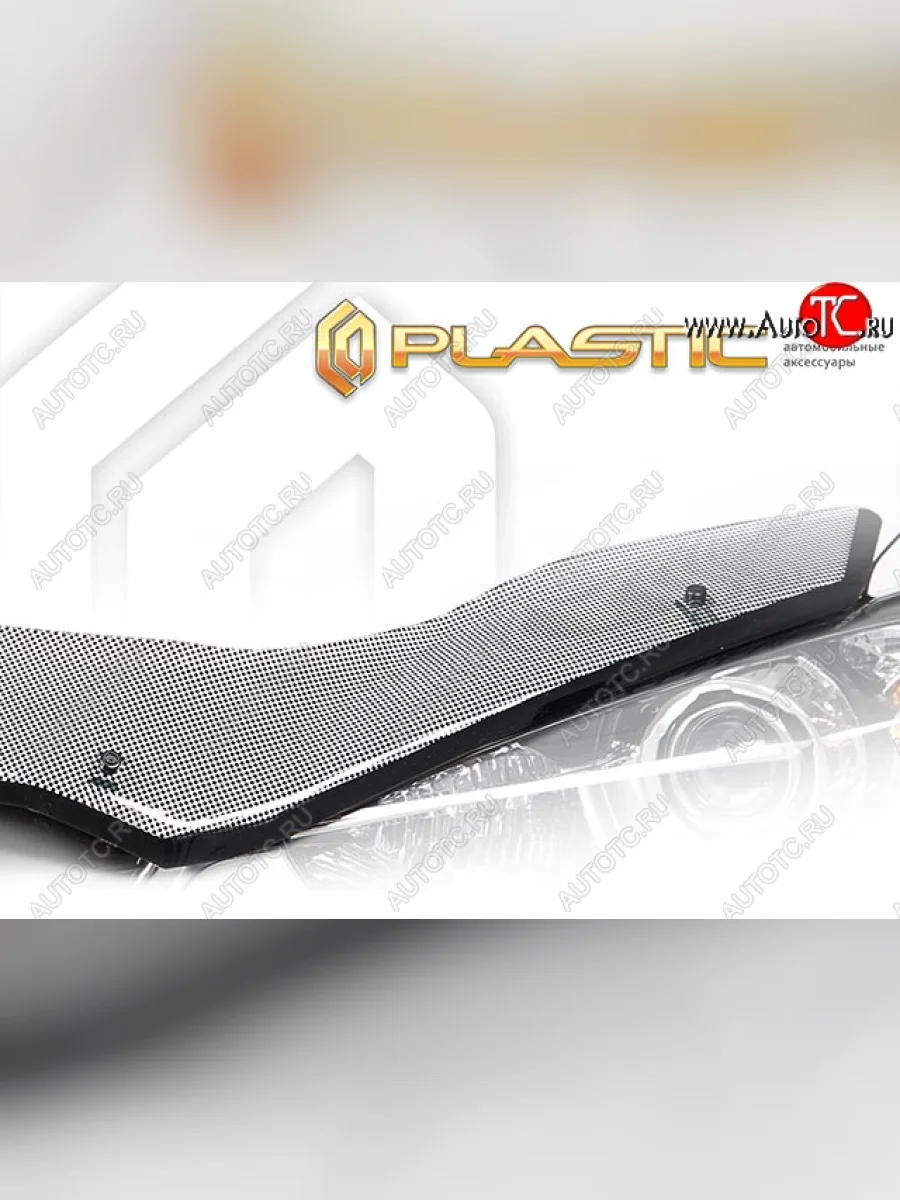 Дефлектор капота CA-Plastik Лада ВАЗ 2110 седан (1995-2007) (Шелкография черная)  в Керчи Республика Крым